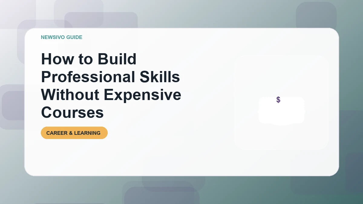 How to Build Professional Skills Without Feeling Overwhelmed