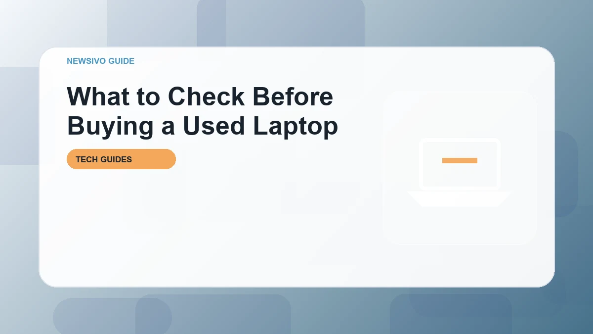 What to Check Before Buying a Used Laptop