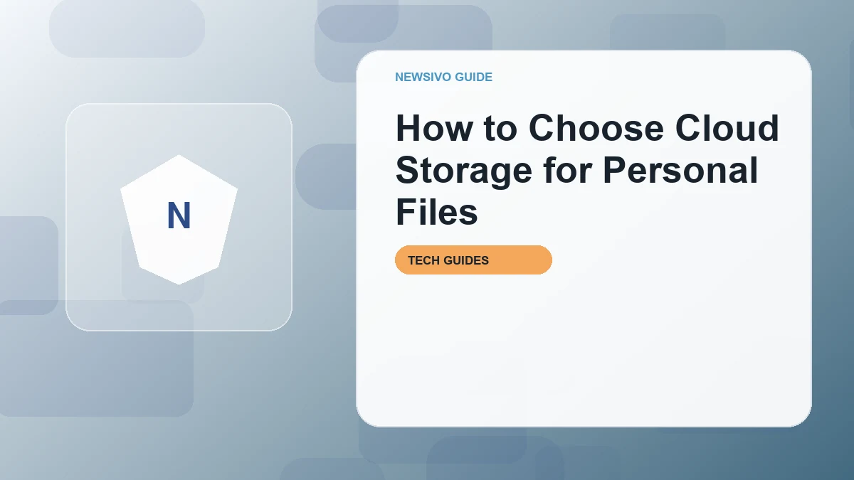 How to Choose Cloud Storage for Personal Files