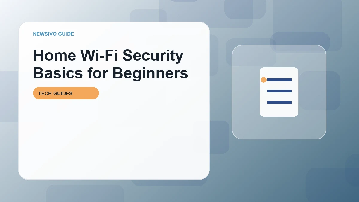Home Wi-Fi Security Basics for Beginners