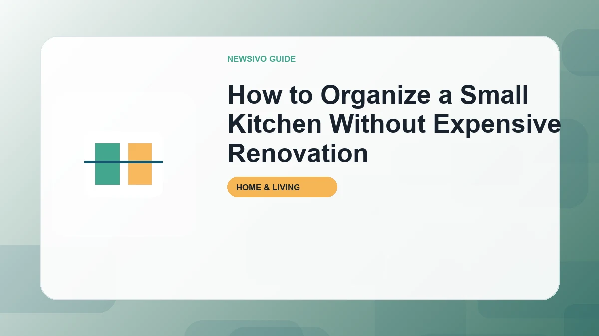 How to Organize a Small Kitchen Without Expensive Renovation