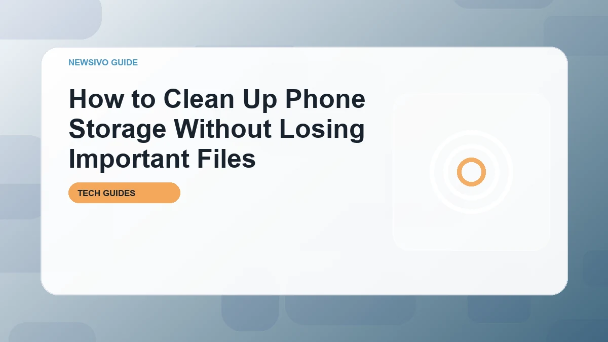 How to Clean Up Phone Storage Without Losing Important Files