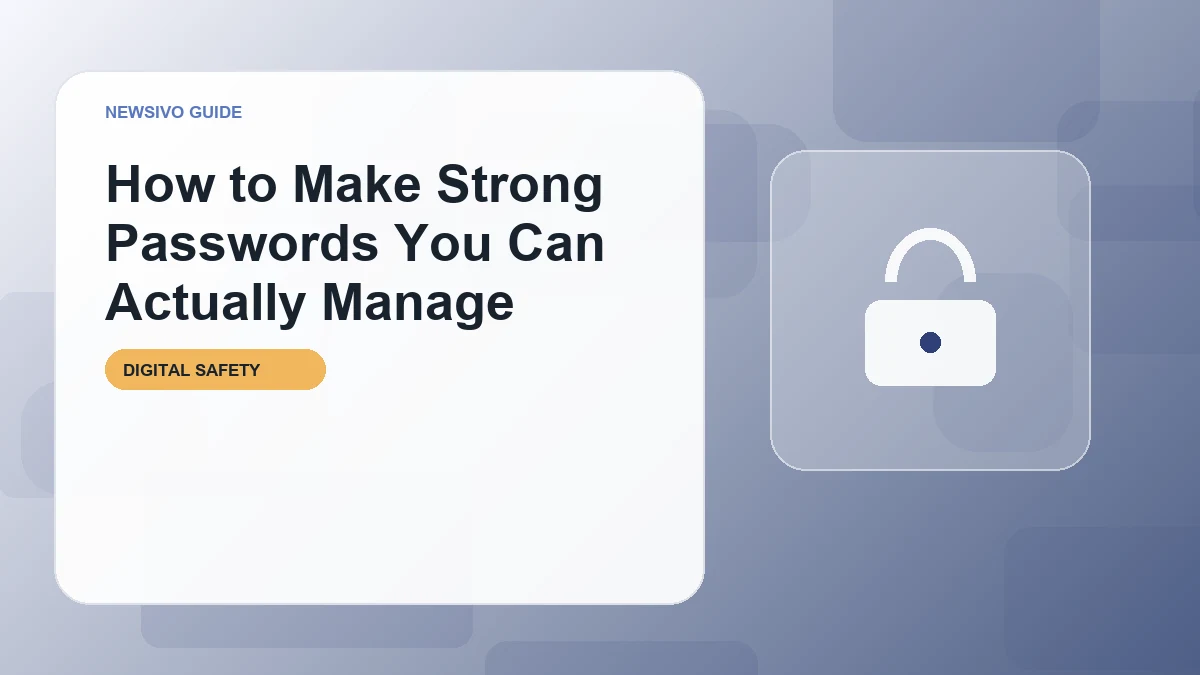 How to Make Strong Passwords You Can Actually Manage