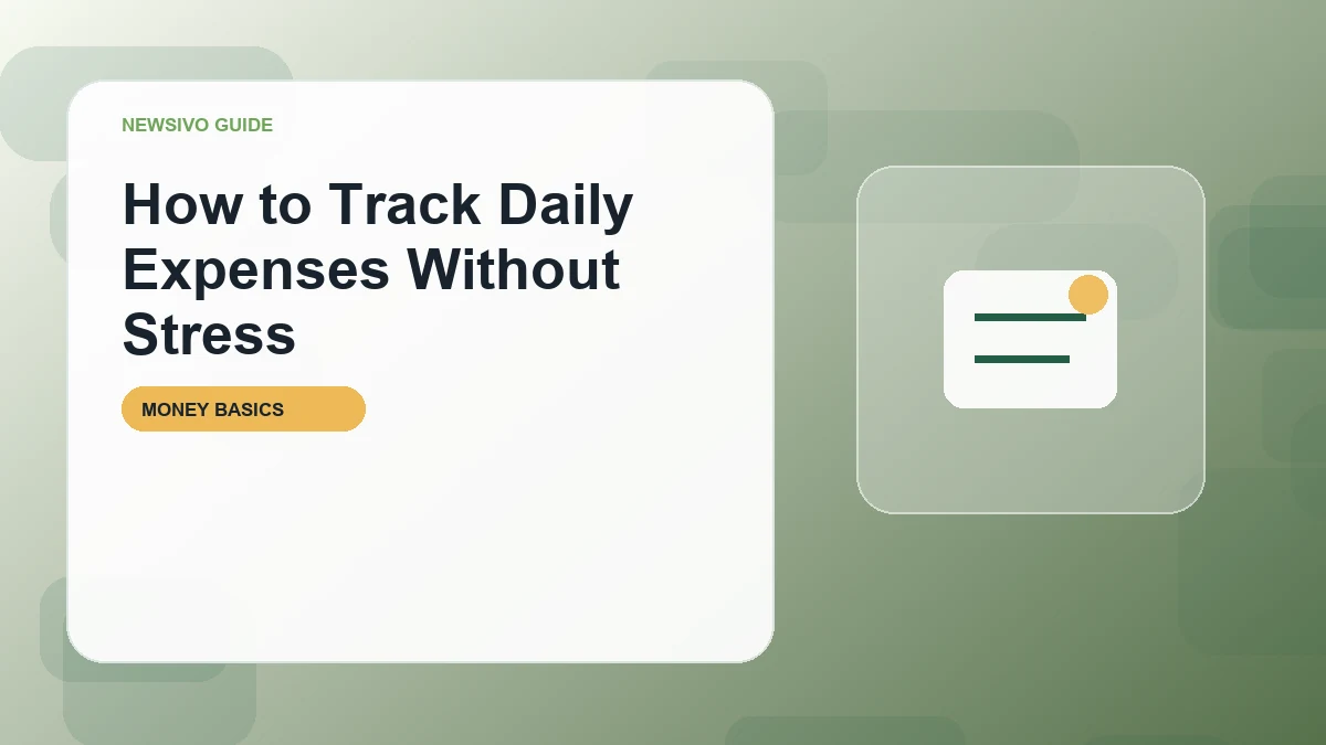 How to Track Daily Expenses Without Stress